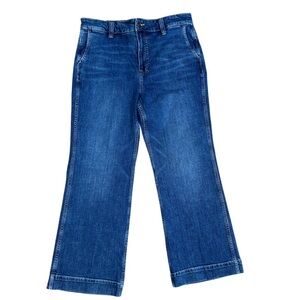 J. Crew Wide-leg Jeans 31 Petite High Rise Trouser Hem Normcore Preppy